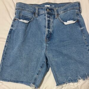 Old Navy Light Blue High Rise Denim Shorts